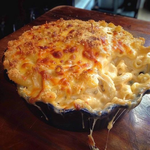 CREAMY BAKED MAC AND CHEESE
