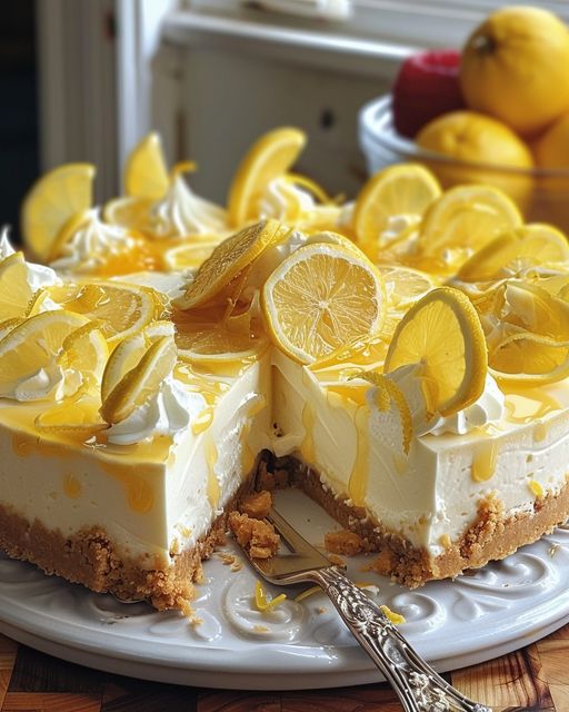 No-Bake Lemon Cheesecake